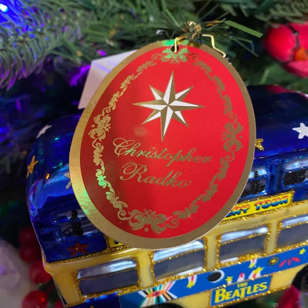 Christopher Radko The Beatles‎ Psychedelic Magical Mytery Bus tree ORNAMENT NEW
